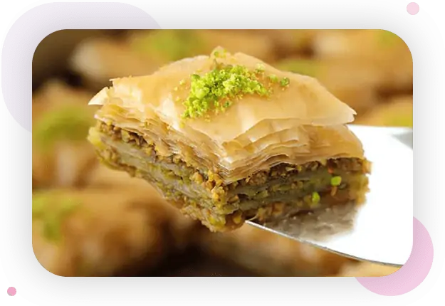 آموزش پخت باقلوا آموزشگاه دنیز