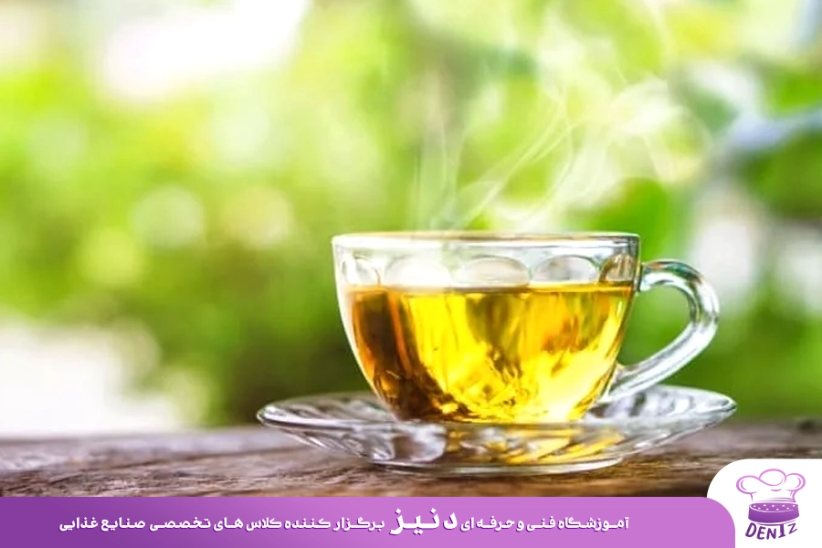 دمنوش چای سبز و آلوئه ورا
