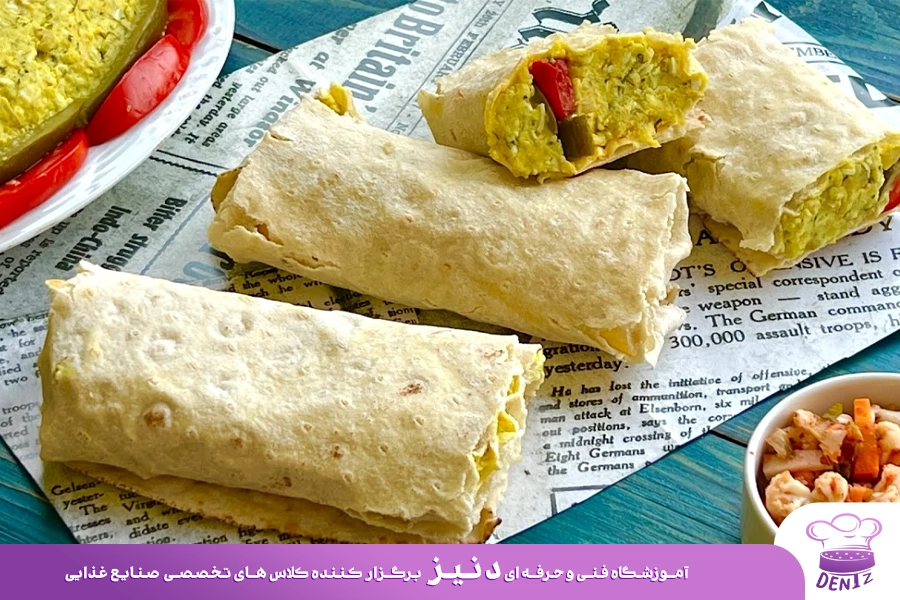 ساندویچ سیب زمینی و تخم مرغ
