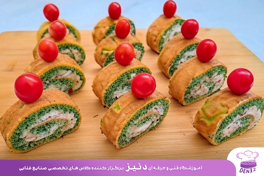رولت کوکو سبزی