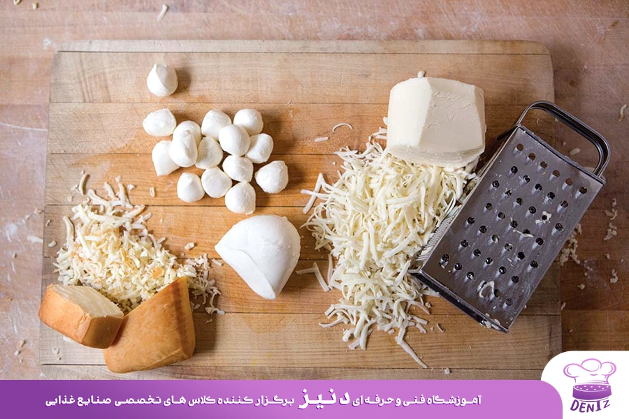 انواع پنیر برای فست فود، ساندویچ، پیتزا و سالاد