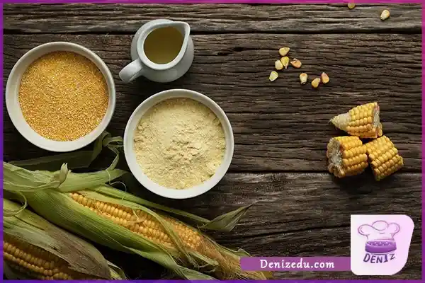 تفاوت آرد ذرت و نشاسته ذرت در رنگ