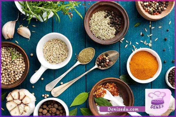 اضافه کردن ادویه ها و مواد خشک