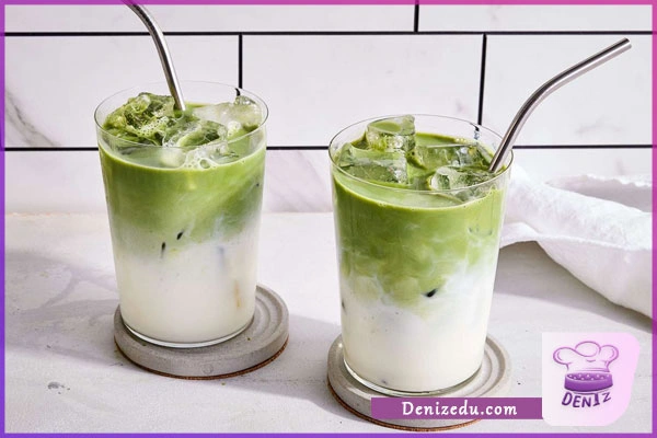 ماچا لاته با یخ