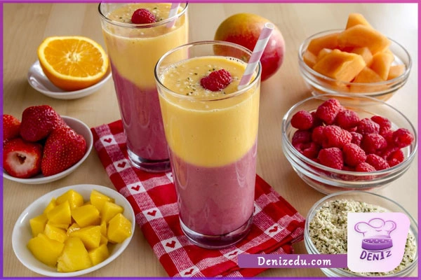 طرز تهیه اسموتی چند میوه