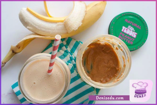 اسموتی کره بادام زمینی و موز