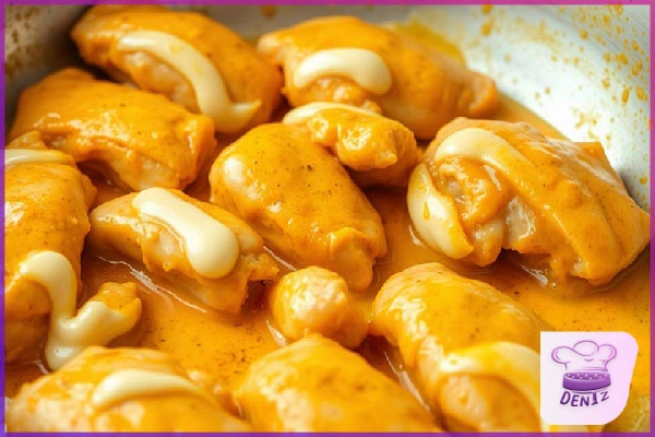 مزه دار كردن مرغ با سس مایونز