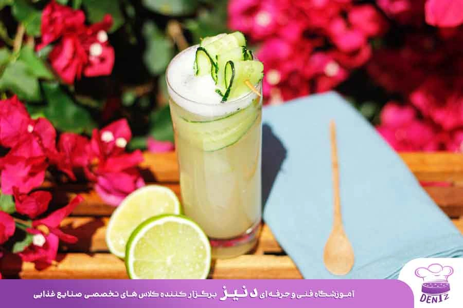 انواع موکتل در کافه، موکتل خیار و نعنا