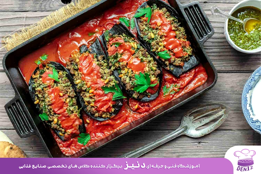 دلمه بادمجان یک پیشنهاد برای غذای ناهار یا شام