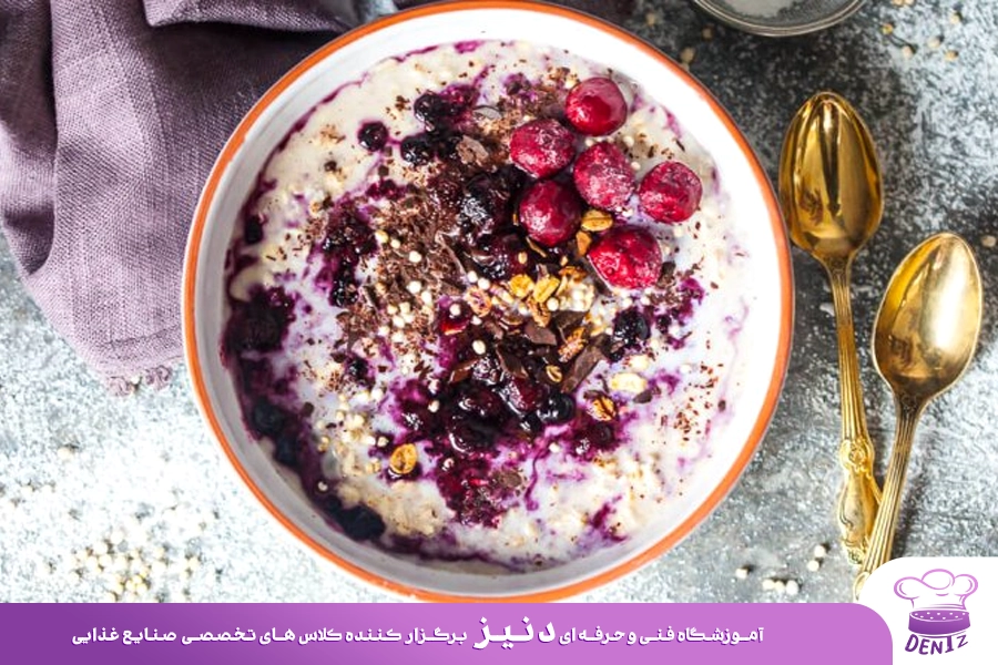 طرز تهیه اوتمیل آلبالو