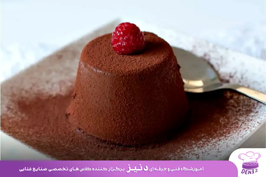 دسر با پودر ژلاتین و پودر کاکائو