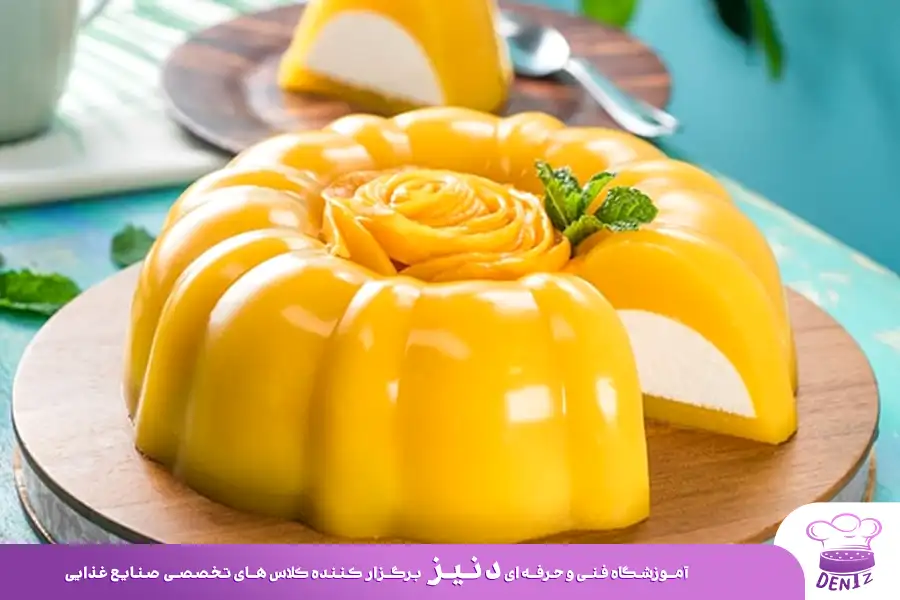 دسر با پودر ژلاتین و شیر و موز، با پودر ژلاتین چی درست کنم