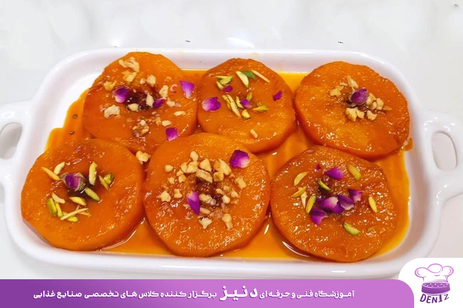 طرز تهیه دسر کدو حلوایی تبریزی یا کاباک تاتلیسی