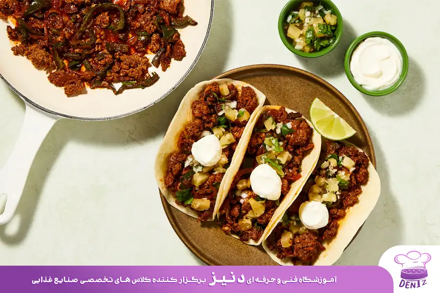 طرز تهیه تاکو گوشت