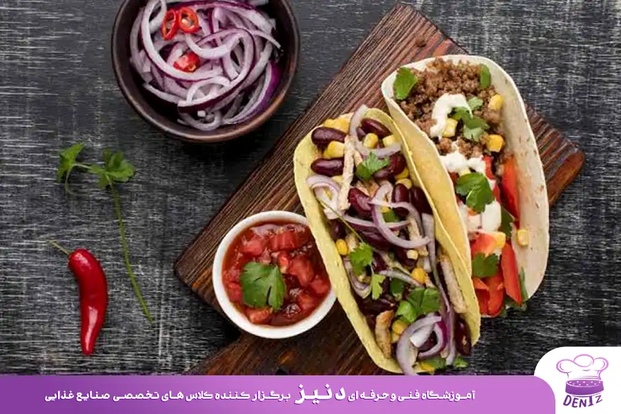 طرز تهیه تاکو با نان لواش