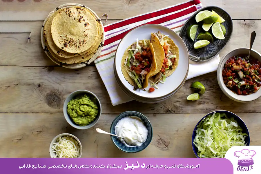 مواد لازم برای تهیه تاکو