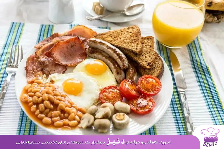 صبحانه انگلیسی کامل