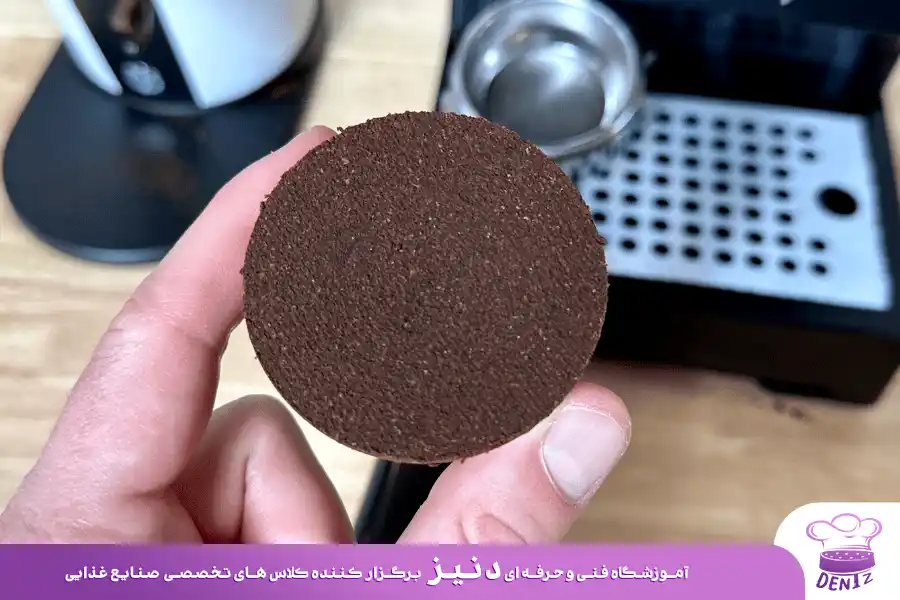پَک قهوه (Puck)، اصطلاح قهوه